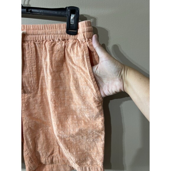 Vineyard Vines Shorts Mens Small Orange Light Cotton Waist Drawstring - Picture 9 of 12